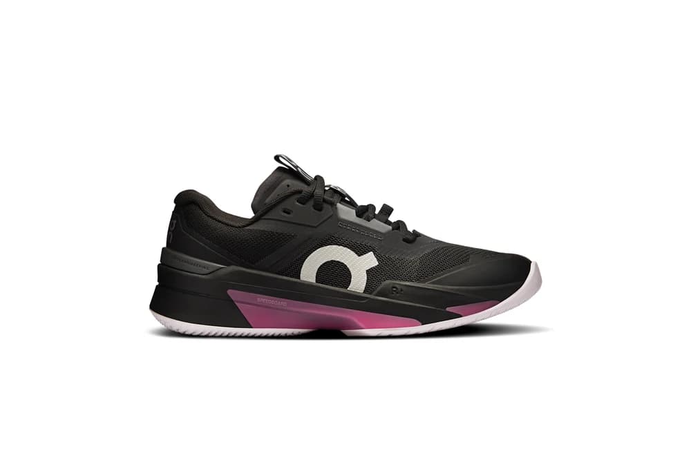 On THE ROGER Pro Fire Women’s Tennis Shoes in Black / Pink